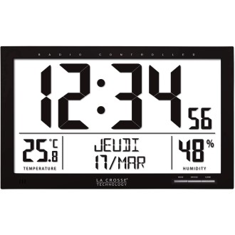 Reloj de Pared La Crosse Negro