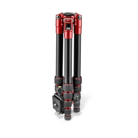 Tripode Element Manfrotto Traveller Pequeño Alumunio Rojo