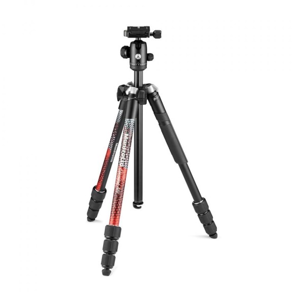 Tripode Manfrotto Element MII Aluminio Rojo