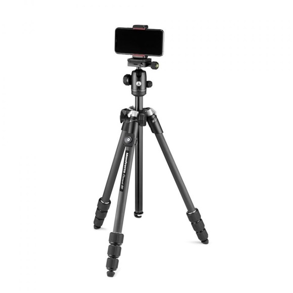 Tripode Manfrotto Element MII Mobile BT Carbono (con pinza para Smartphone y control remoto Bluetooth)