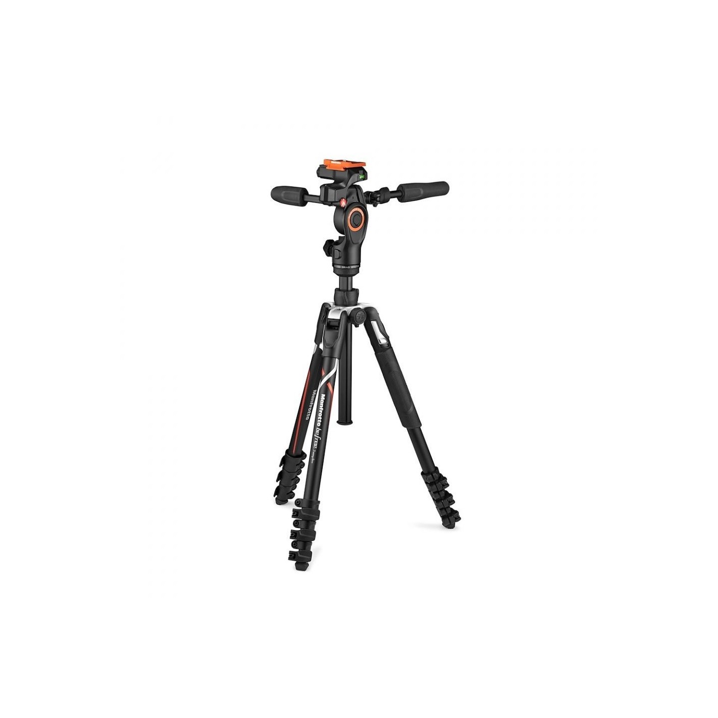 Manfrotto Befree - Kit de trípode avanzado de 3 vías, trípode y cabezal  fluido en aluminio para cámaras y videocámaras de hasta 13.2 lbs