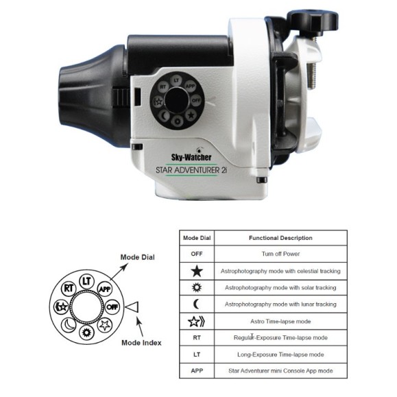 Star Tracker Skywatcher Star Adventurer 2i WIFI Astrofoto con libro Astrofotografía Viajera