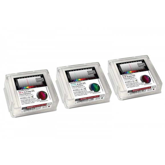 Set de 3 filtros Ultra Highspeed Ø 1¼" 3,5/4 nm Cmos Optimized Baader Planetarium