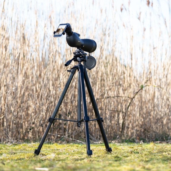Kit telescopio terrestre BRESSER Spolux 20-60x80 con tripode, bolsa y adaptador smartphone