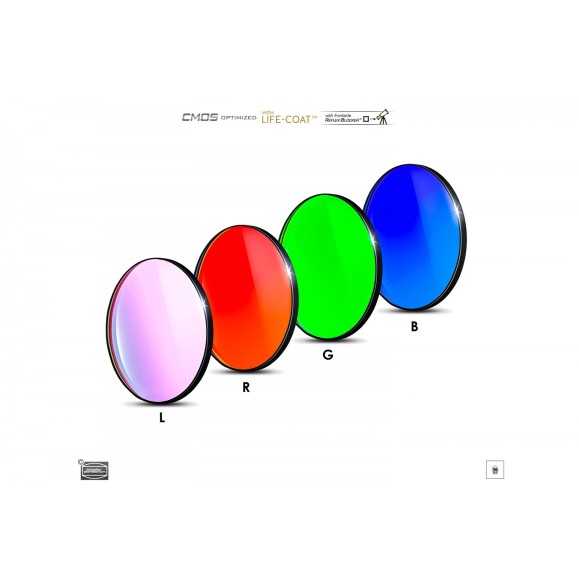 Set de filtros LRGB Ø 36mm Optimizados para CMOS de Baader Planetarium
