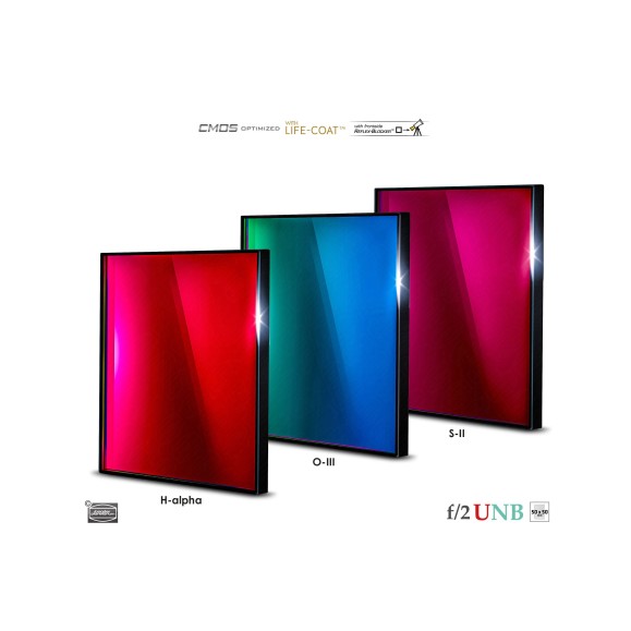 Set de 3 filtros Ultra Highspeed  50x50mm - 3,5/4 nm Cmos Optimized Baader Planetarium