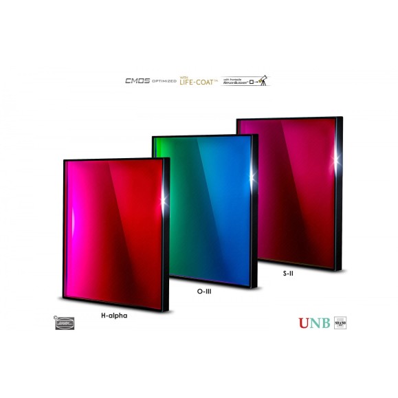 Set de 3 Ultra-Narrowband-Filter-Set 50x50 mm – CMOS-optimized (H-alpha / O-III / S-II)