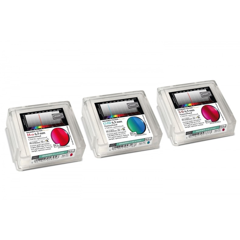 Set de 3 filtros Narrowband Ø 50,4 mm... Set de 3 filtros Narrowband Ø 50,4 mm...