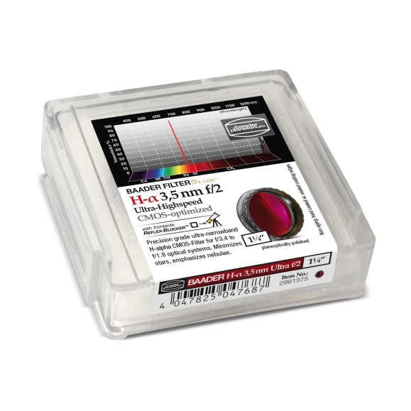 Filtros Baader H-alpha Ultra-Highspeed 3.5nm Ø 1¼" optimizados para CMOS