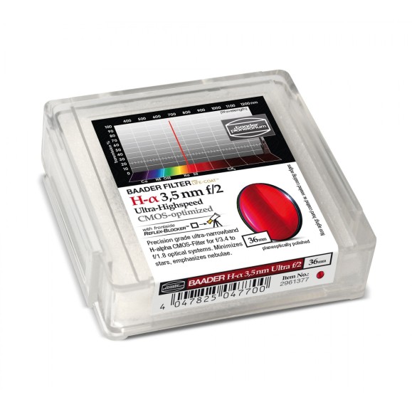 Filtros Baader H-alpha Ultra-Highspeed 3.5nm Ø 36mm optimizados para CMOS