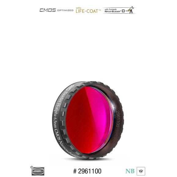 Filtros Baader H-alpha Narrowband 6.5nm Ø 1¼" optimizados para CMOS