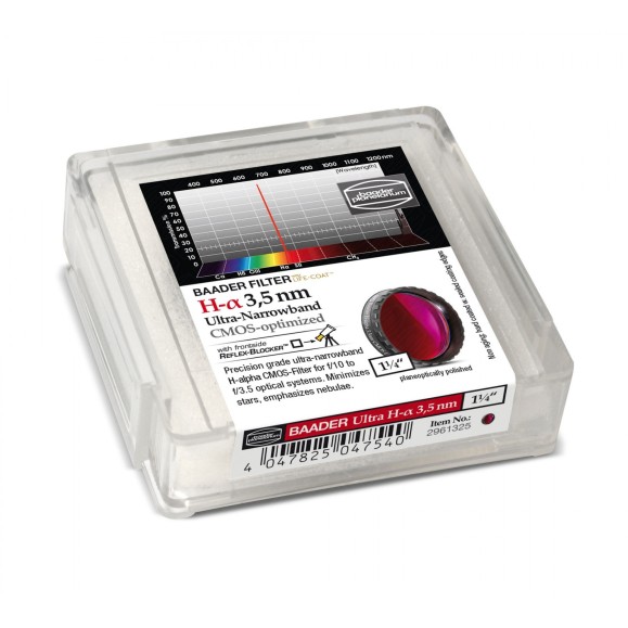 Filtros Baader H-alpha Ultra-Narrowband 3.5nm Ø 1¼" optimizados para CMOS