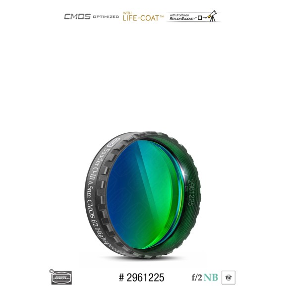 Filtro Baader O-III Highspeed 6,5nm Ø 1¼" optimizado para CMOS