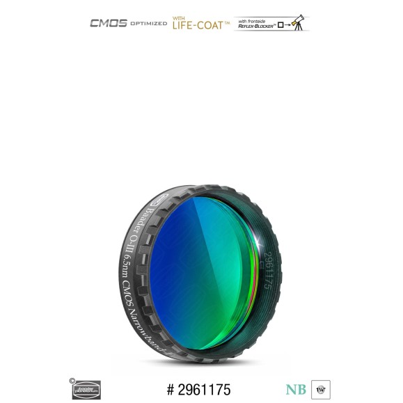 Filtro Baader O-III Narrowband 6,5nm Ø 1¼" optimizado para CMOS