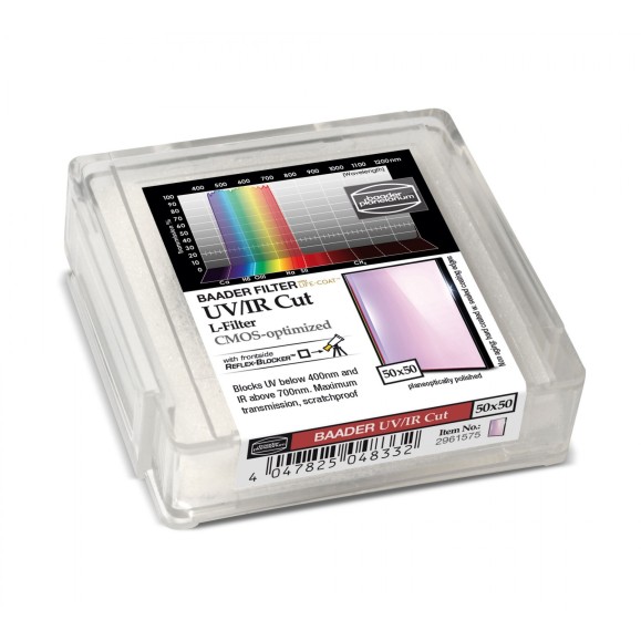 Filtro Baader UV/IR-Cut / L de 50X50 mm optimizado para CMOS