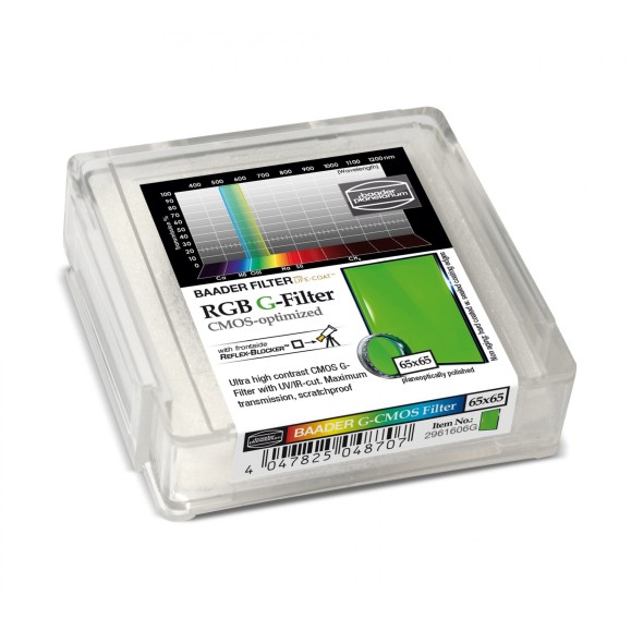 Filtro Baader RGB-G de 65x65 mm optimizado para CMOS 2961606G