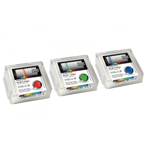 Set de filtros Baader RGB  Ø de 1¼" optimizados para CMOS
