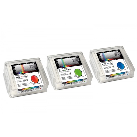 Set de filtros Baader RGB  Ø de 31 mm optimizados para CMOS
