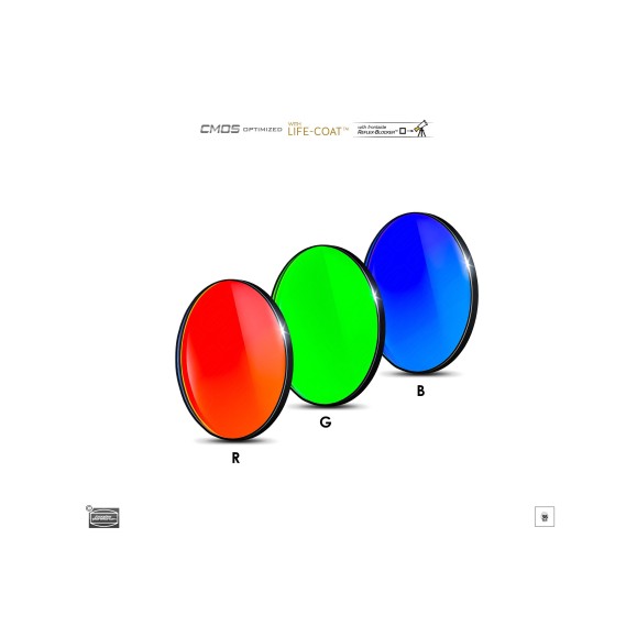 Set de filtros Baader RGB  Ø de 36 mm optimizados para CMOS