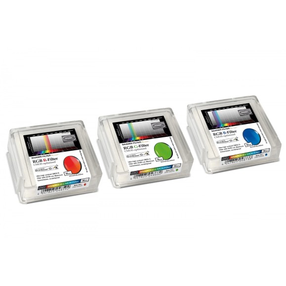 Set de filtros Baader RGB  Ø de 36 mm optimizados para CMOS