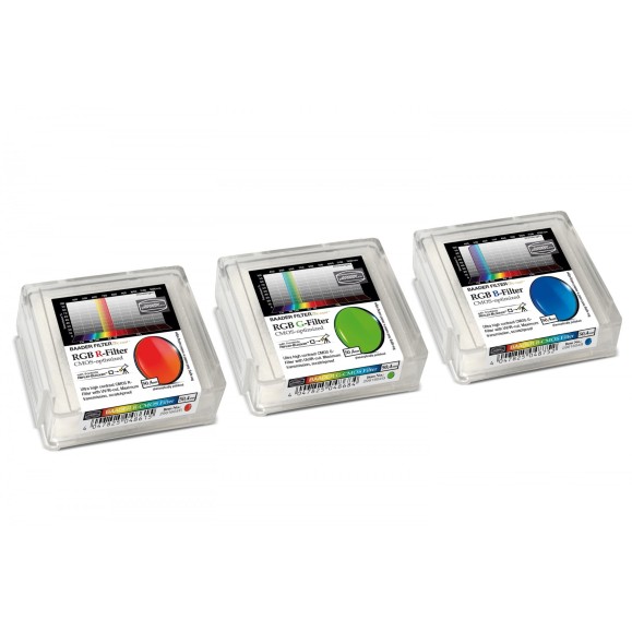 Set de filtros Baader RGB  Ø de 50,4 mm optimizados para CMOS