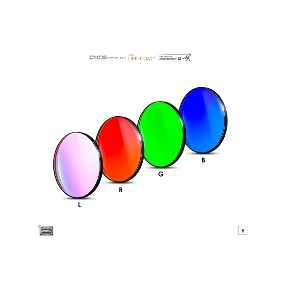 Set de filtros Baader LRGB  Ø de 31 mm optimizados para CMOS