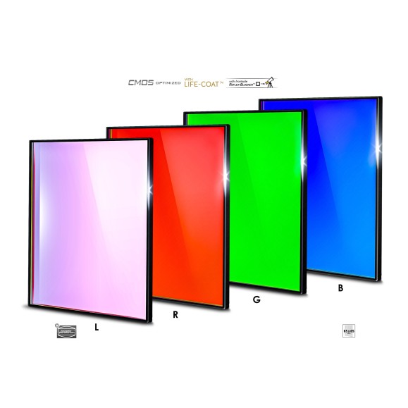 Set de filtros Baader LRGB de 65x65 mm optimizados para CMOS