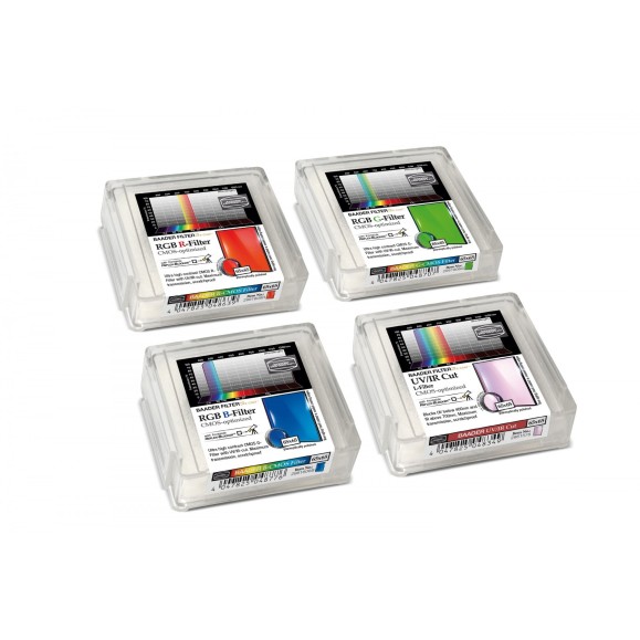 Set de filtros Baader LRGB de 65x65 mm optimizados para CMOS