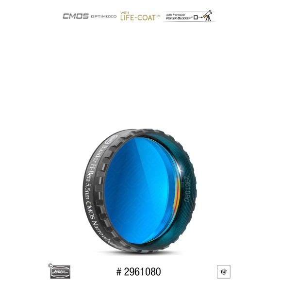 Filtros Baader H-Beta Narrowband 5.5nm Ø 1¼" optimizados para CMOS