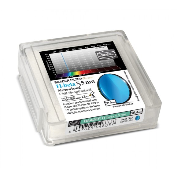Filtros Baader H-Beta Narrowband 5.5nm Ø 50,4 mm optimizados para CMOS
