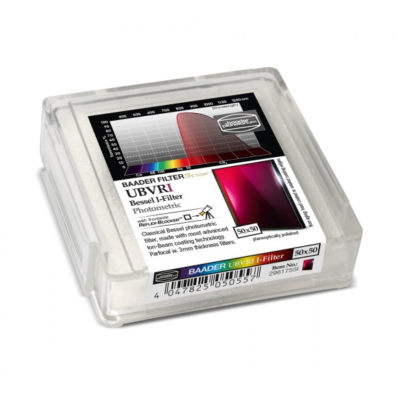 Filtro Fotométrico 50x50 mm² BESSEL UBVRI-I Baader Planetarium