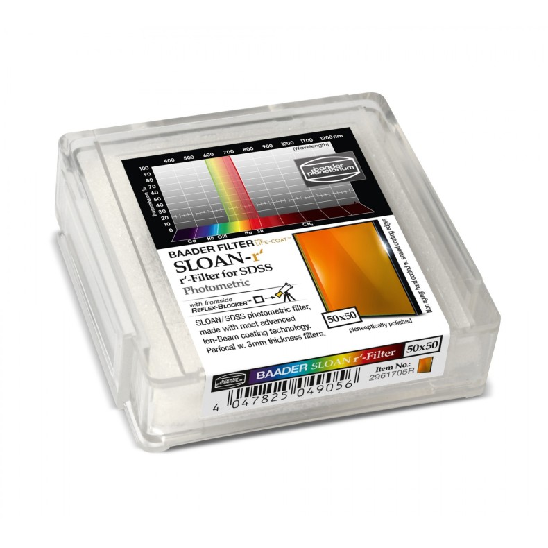 Filtro Fotométrico 50x50 mm² SLOAN-r... Filtro Fotométrico 50x50 mm² SLOAN-r...