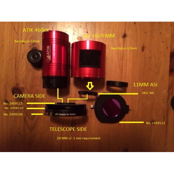Adaptador UFC S70 para RASA 8" Baader Planetarium