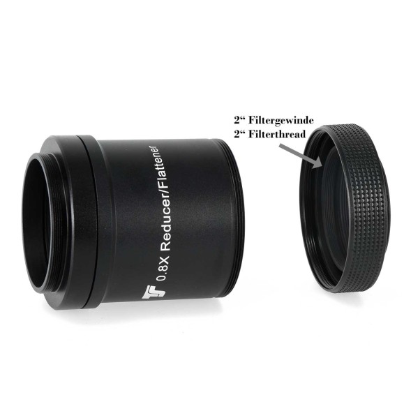 Reductor Aplanador 0.8x TS-Optics para Refractor TS 70 mm f/6 CF Apo