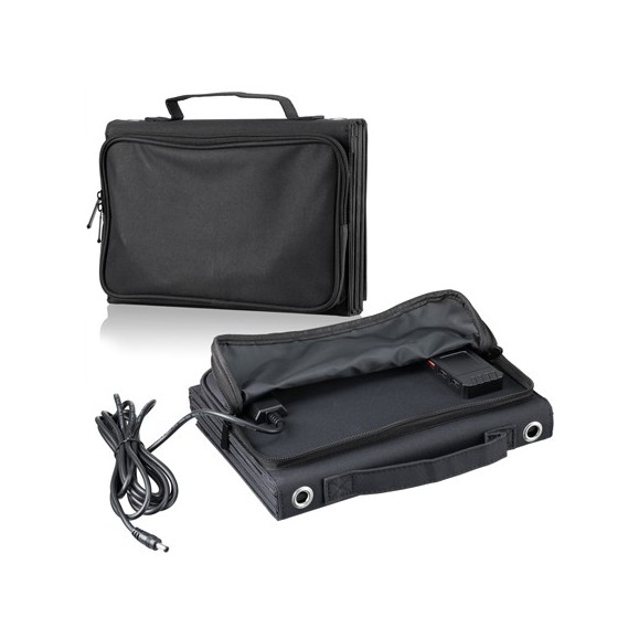 Panel solar portátil Bresser de 60W con salida USB y DC