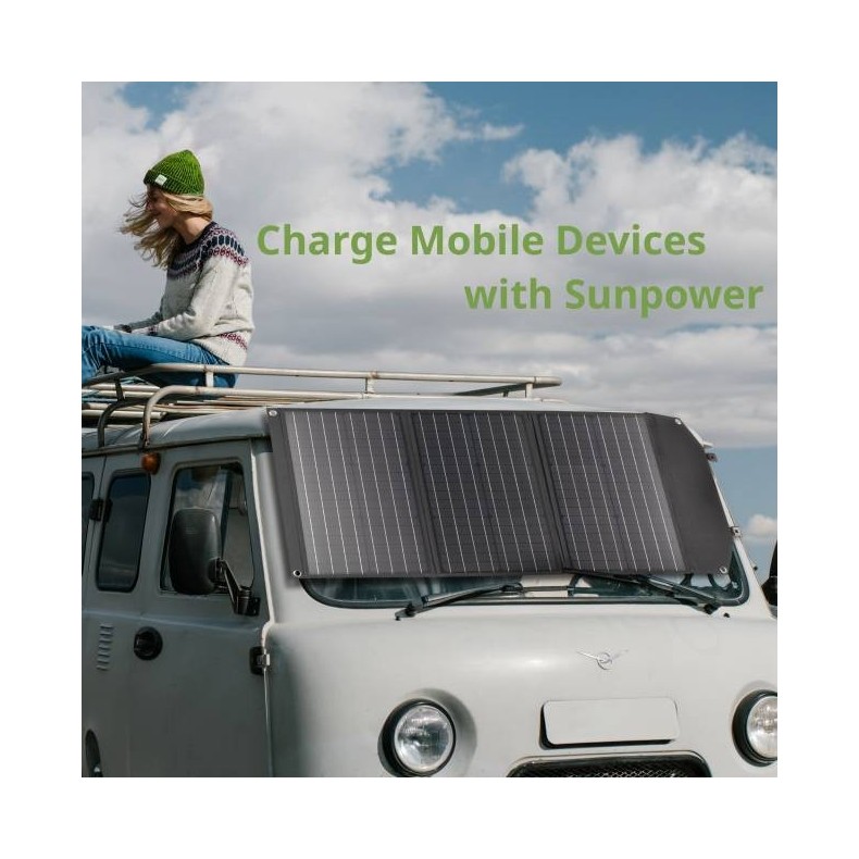 Panel solar portátil Bresser de 90W...