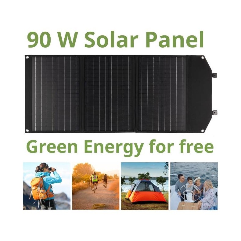 Panel solar portátil Bresser de 90W...