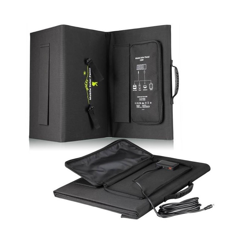Panel solar portátil Bresser de 120W...