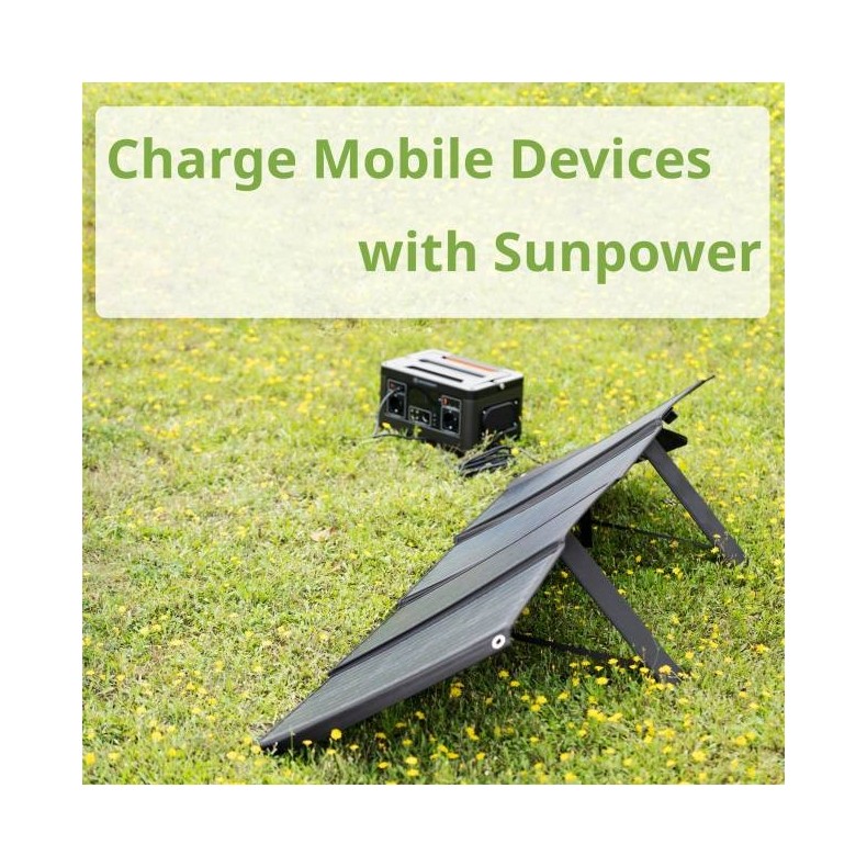 Panel solar portátil Bresser de 120W...