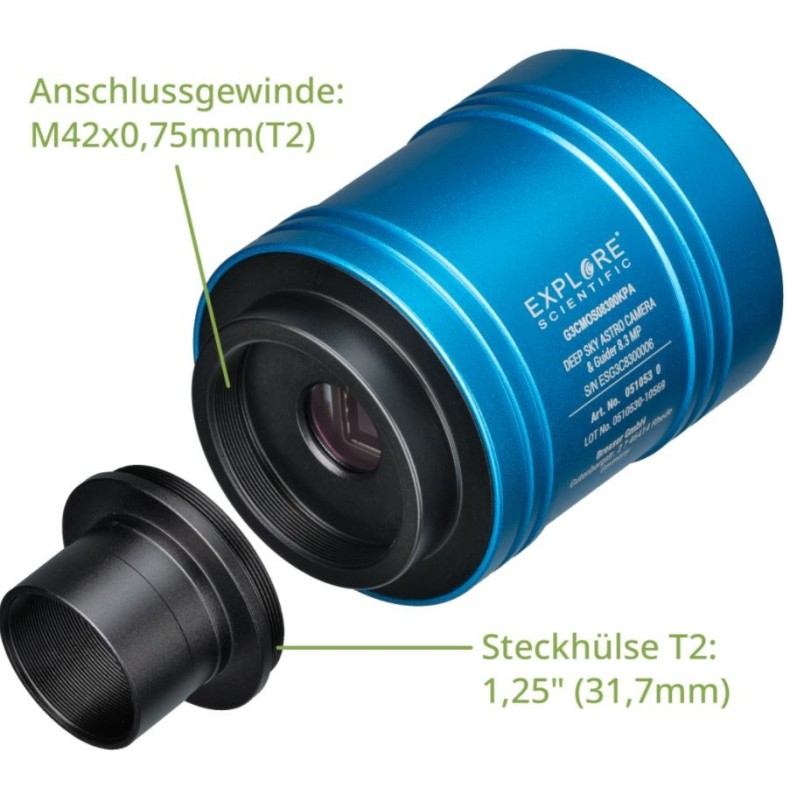 Cámara y guía planetaria y de cielo...