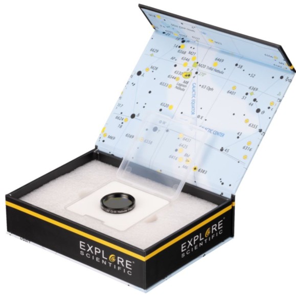 Filtro EXPLORE SCIENTIFIC Banda estrecha  O-III Filtro nebular 6.5nm