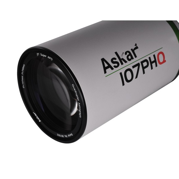 Telescopio astrógrafo Super APO cuatriplete Askar 107PHQ 107 mm F/7 de campo plano