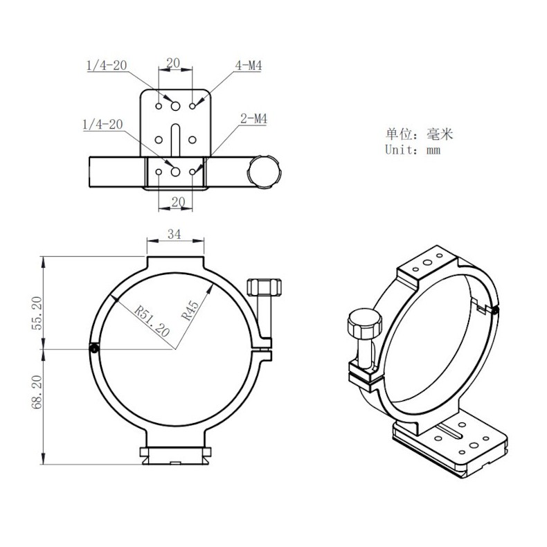 Anillo de soporte ZWO para ASI... Anillo de soporte ZWO para ASI...