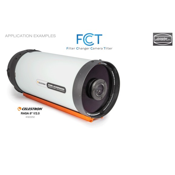 Deslizador de filtros y tilter BAADER FCCT I para RASA 8" y cámaras QHY de 77mm