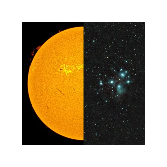 Telecopio solar ED Multiuso LUNT LS60MT/B1200R&P para observación solar y nocturna