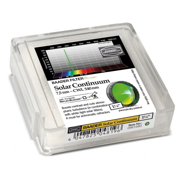 Filtro Baader Solar Continuum 7,5nm 1¼"  (540nm) 2961580