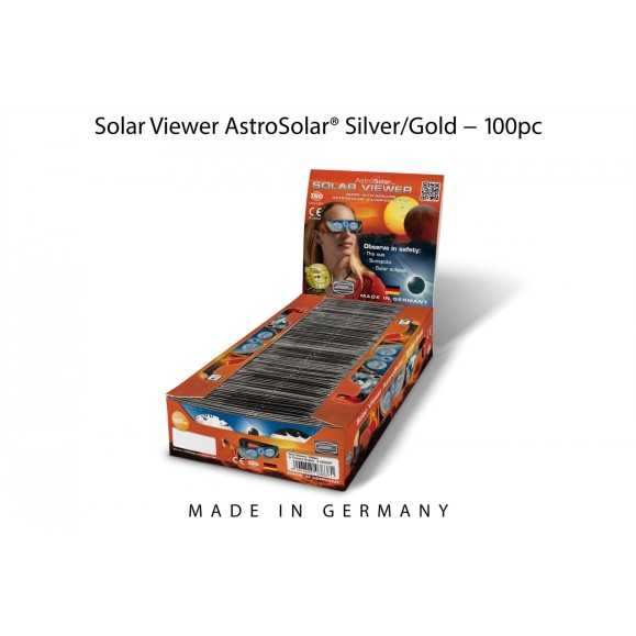 Pack de 100 unidades de gafas para eclipse solar BAADER PLANETARIUM AstroSolar® Silver/Gold 2459297