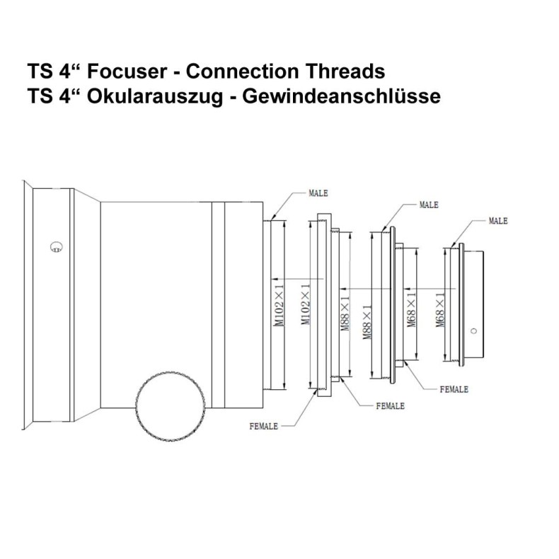 Telescopio TS-Optics Photoline 140 mm... Telescopio TS-Optics Photoline 140 mm...