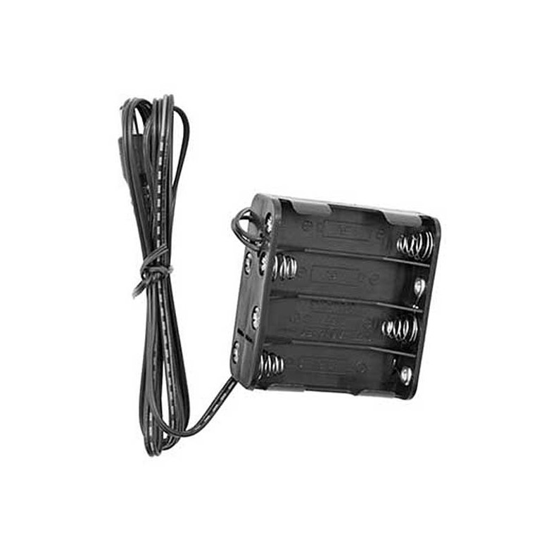 Portapilas TS-Optics 12V para 8 pilas AA o recargables