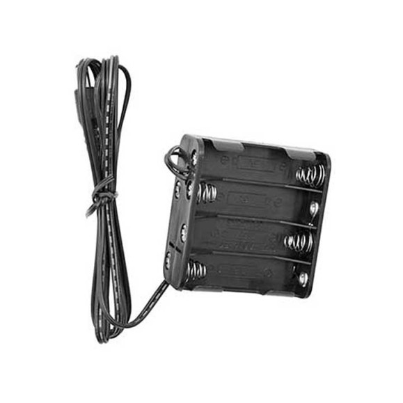 Portapilas TS-Optics 12V para 8 pilas AA o recargables